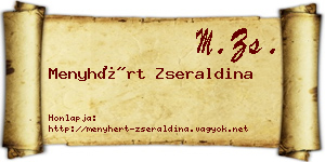 Menyhért Zseraldina névjegykártya